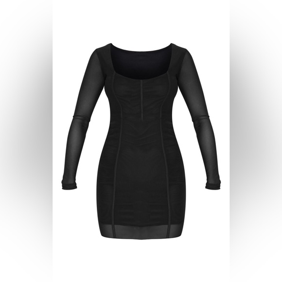 PRETTY little thing mesh bodycon dress - Picture 3 of 10